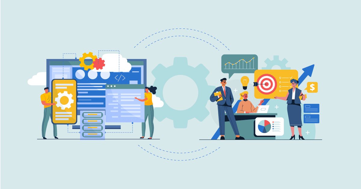 Business data integration illustration